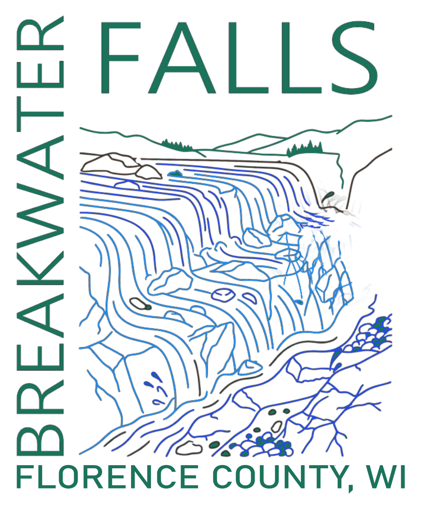 Northwoods Breakwater Falls T-shirt