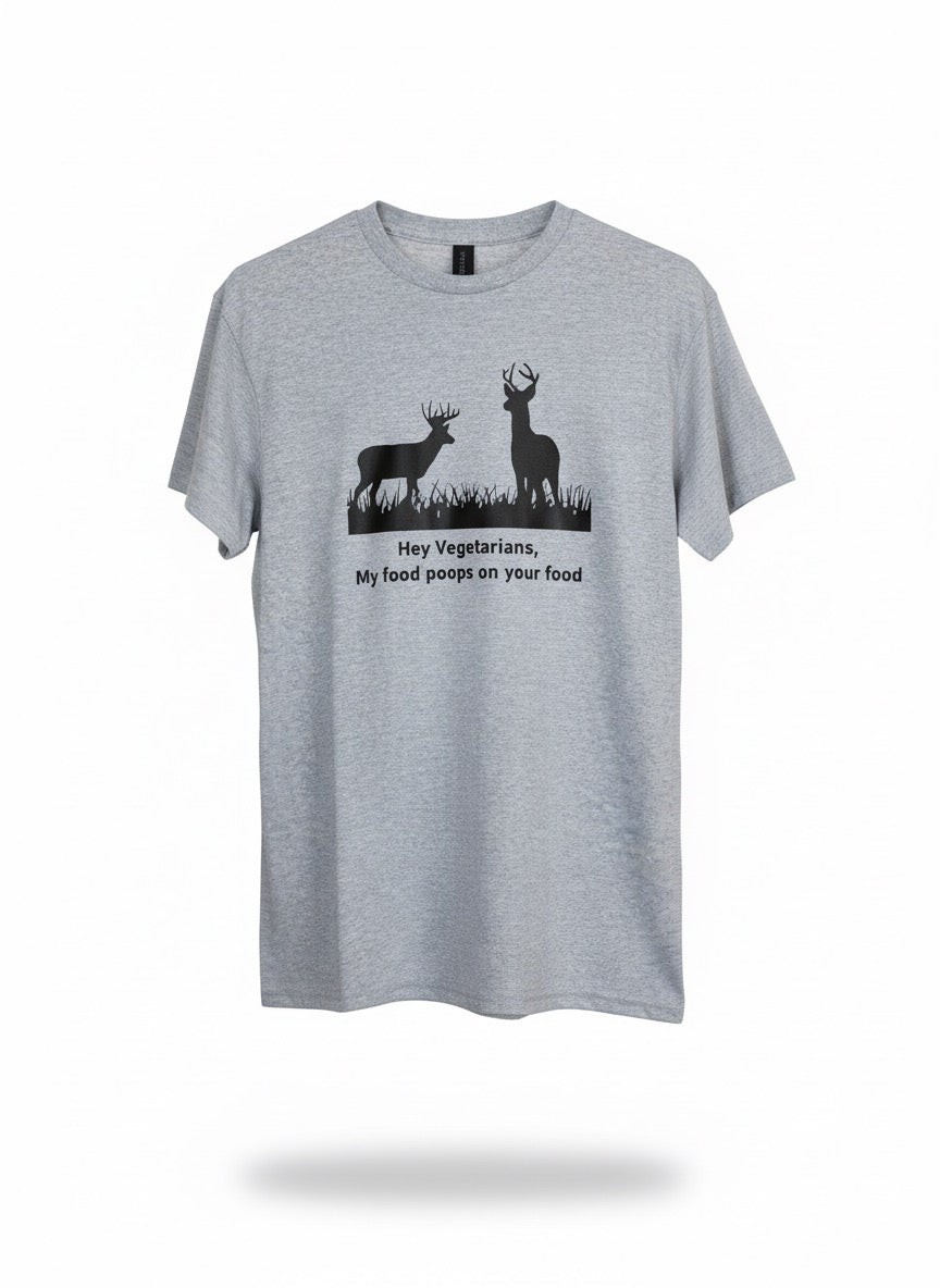 Deer Hunting Vegetarian Tee