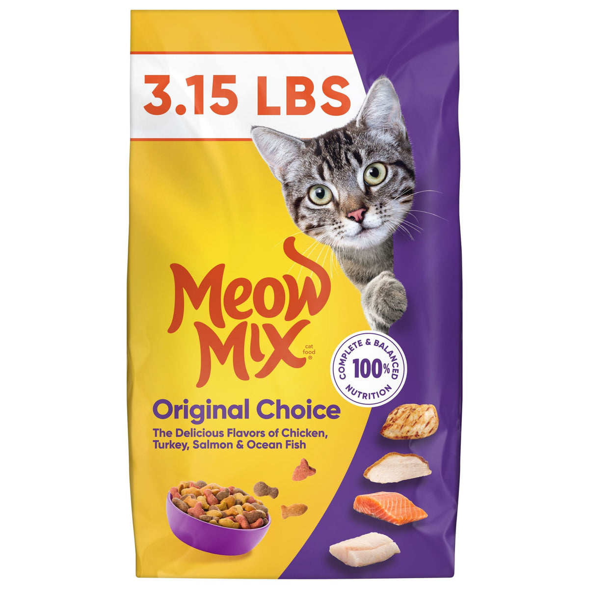 Meow Mix Original Choice Dry Cat Food — 3.15 lb