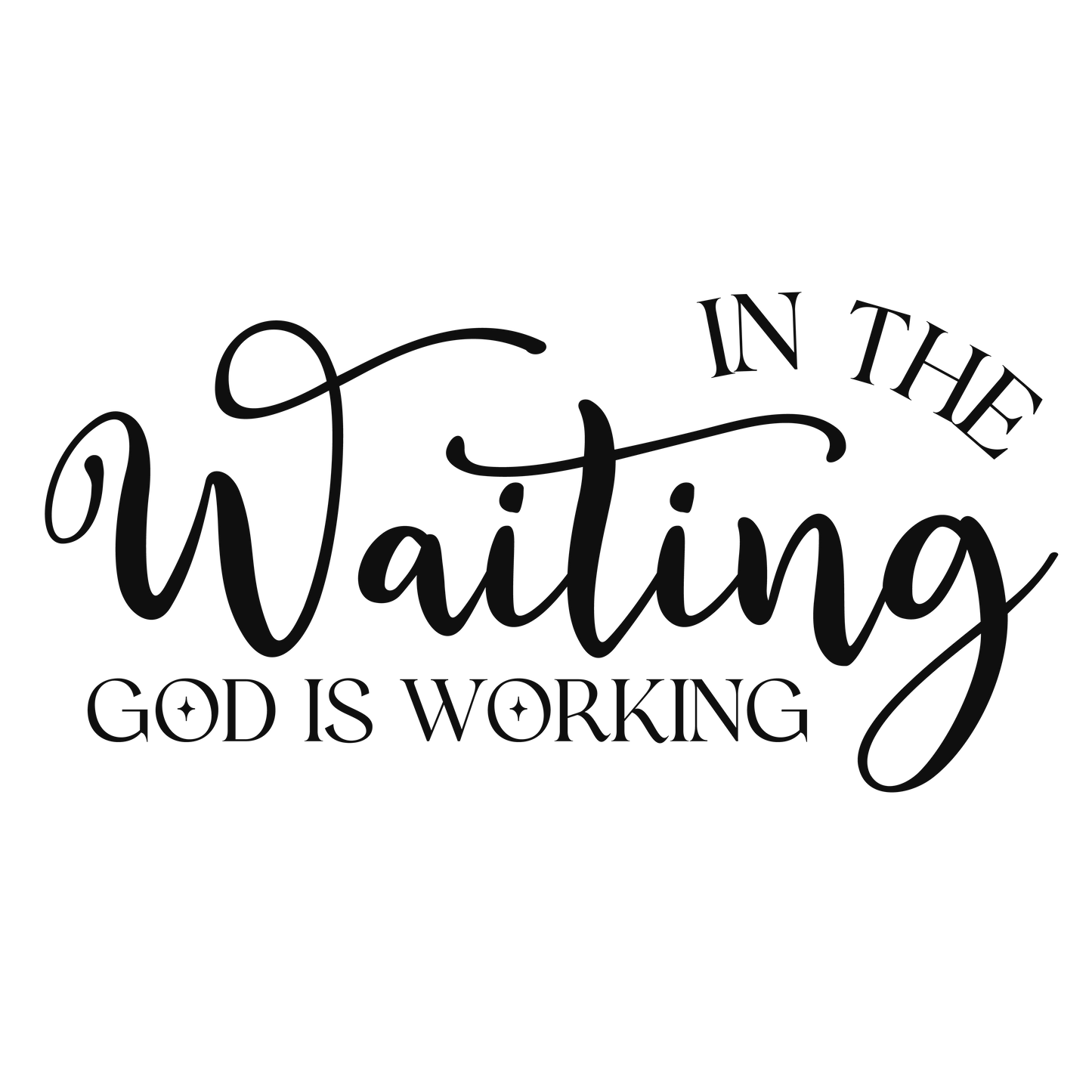 Waiting and Working Crew Neck