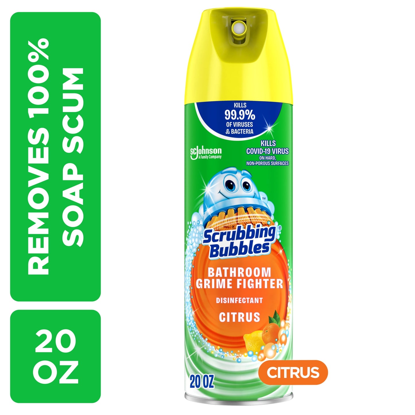 Scrubbing Bubbles Citrus Bathroom Cleaner Aerosol — 20 oz