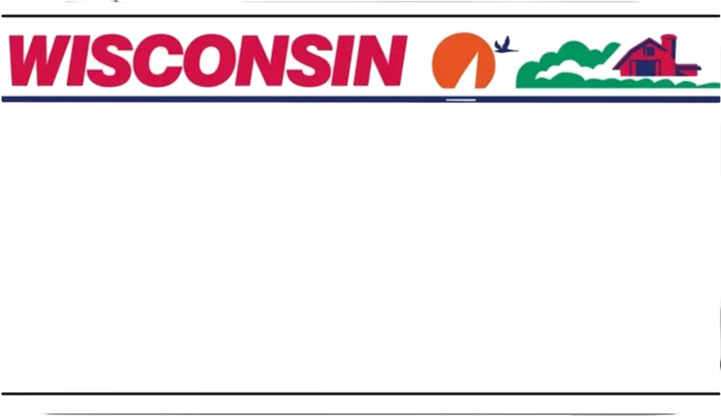 Custom Wisconsin UTV License Plate - Personalized Aluminum Plate