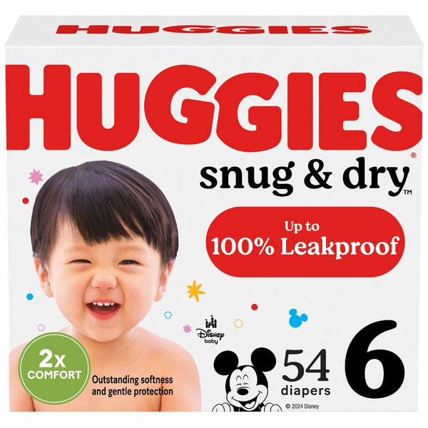 Huggies Snug & Dry Baby Diapers — Size 6 — 46 ct
