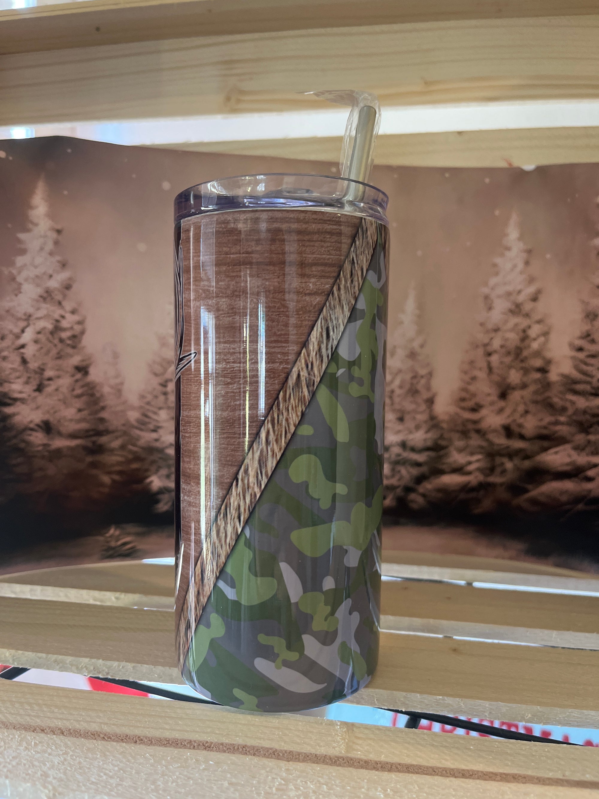 Camo Deer 16 oz Tumbler