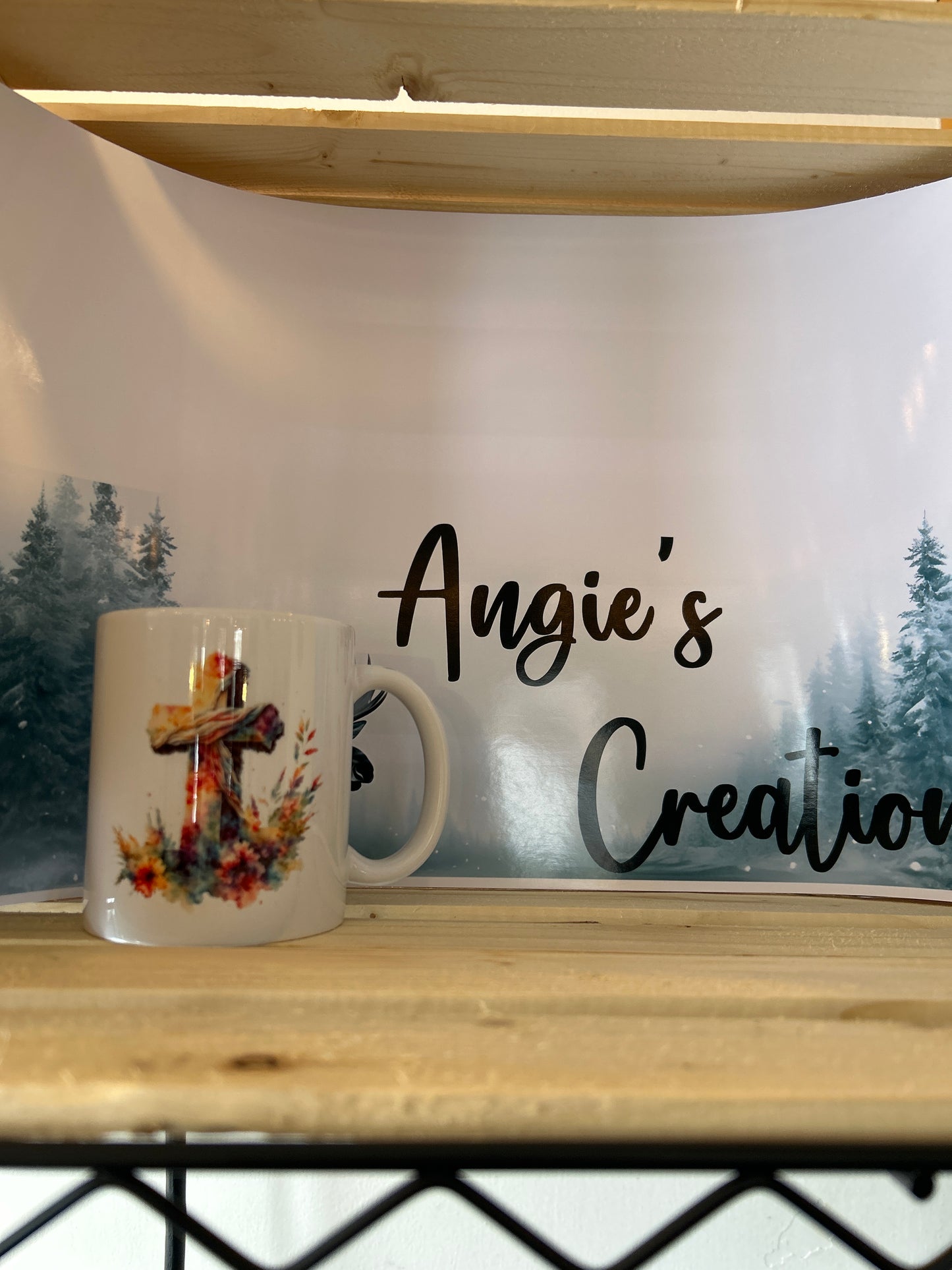 Water Color Cross Coffee Cup