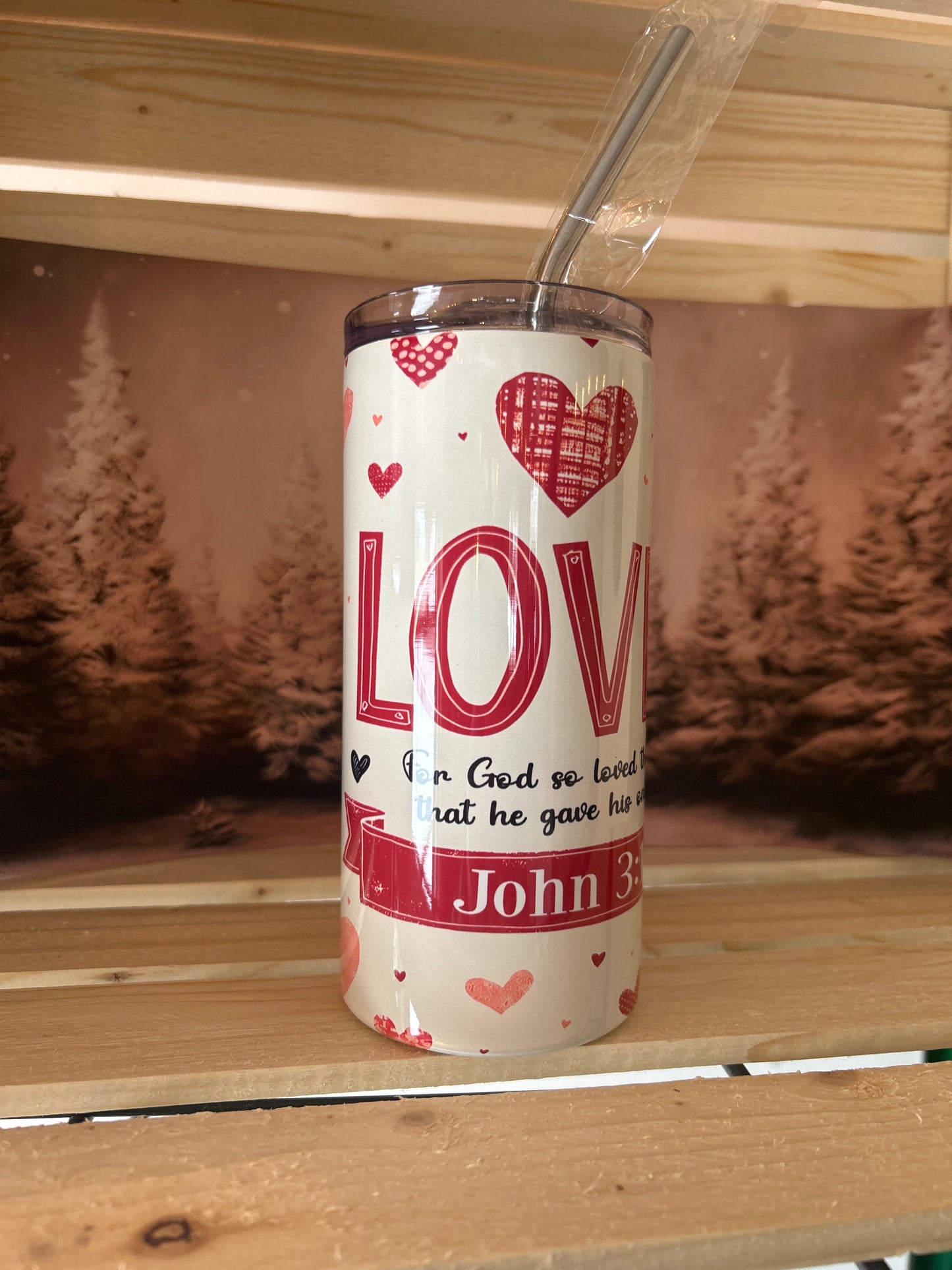 Loved, John 3:16 Tumbler