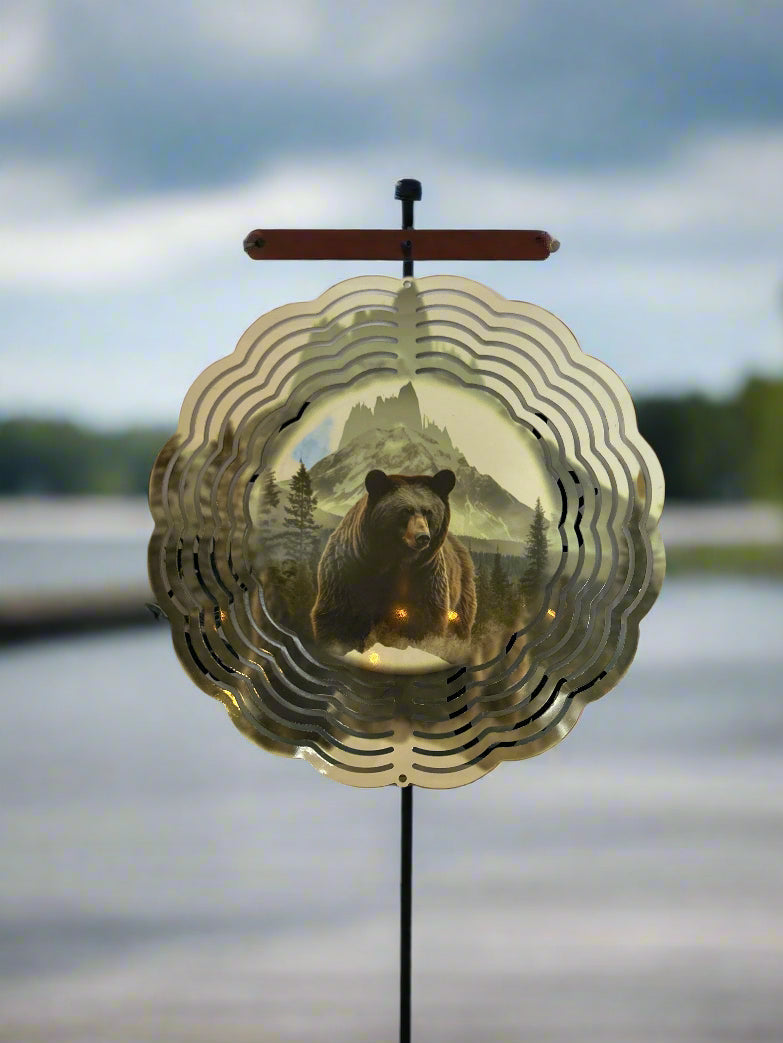 Grizzly Bear Wind Spinner