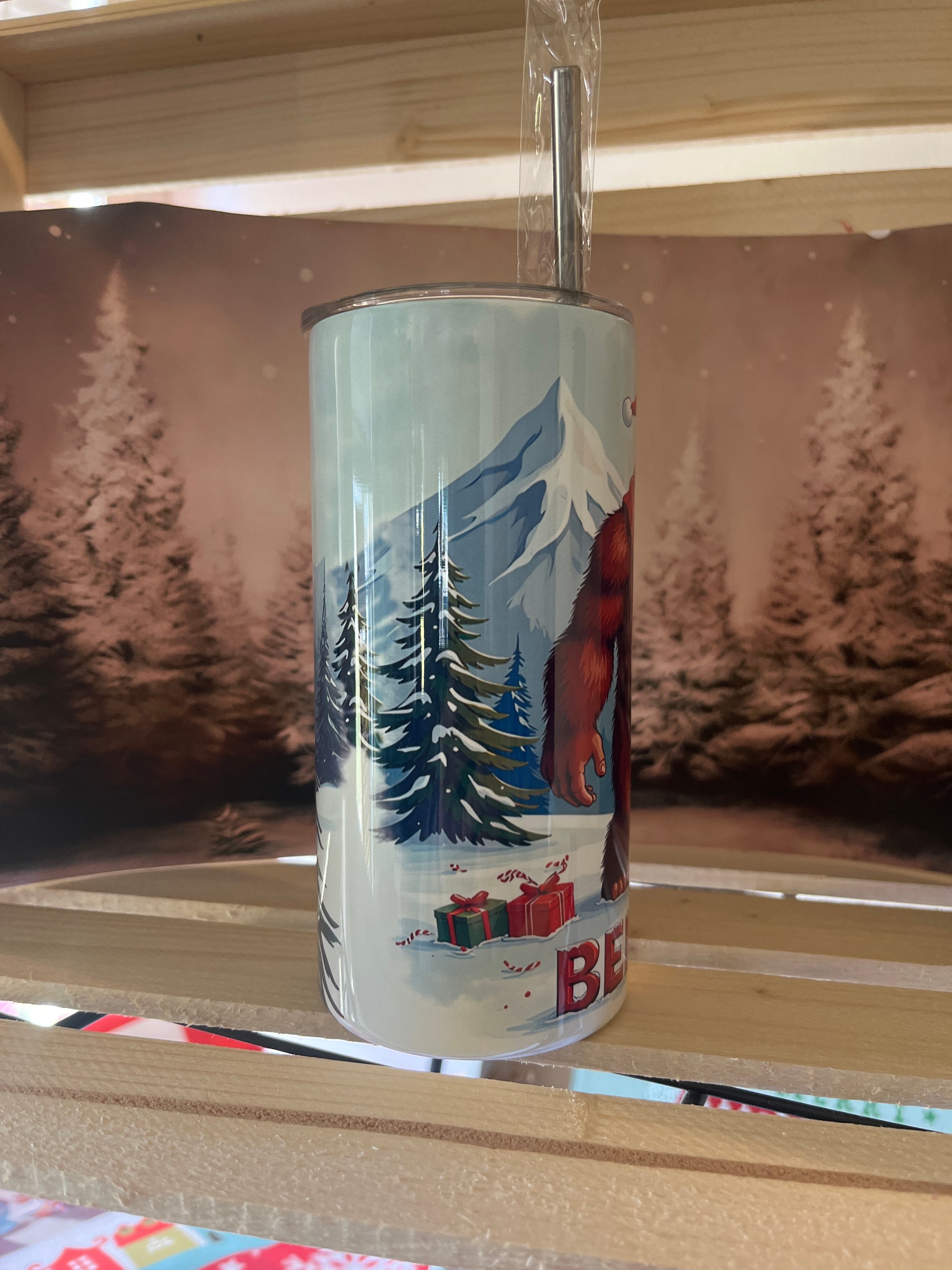 Believe  Christmas 16 oz Tumbler