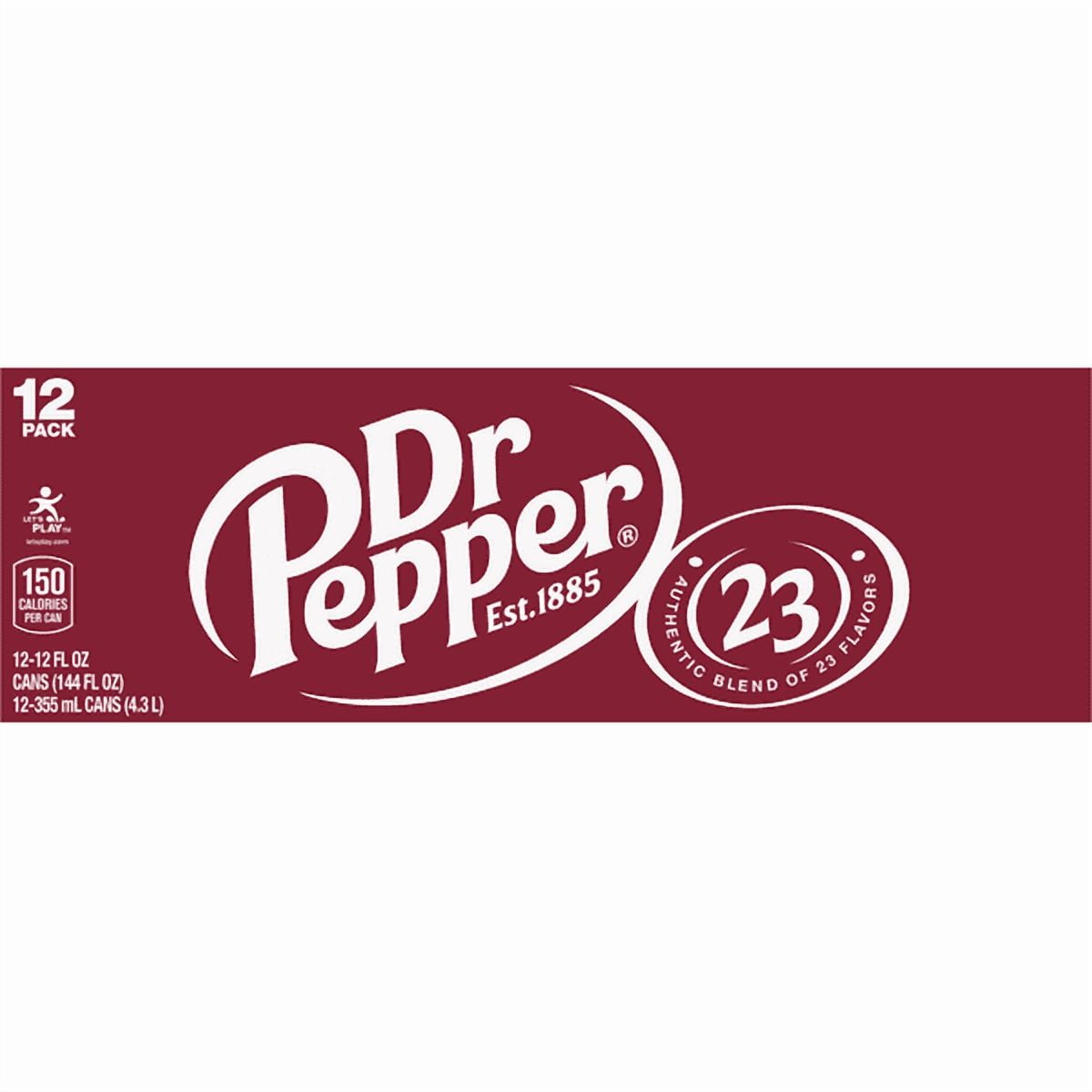Dr Pepper Regular Soda — 12 x 12 fl oz