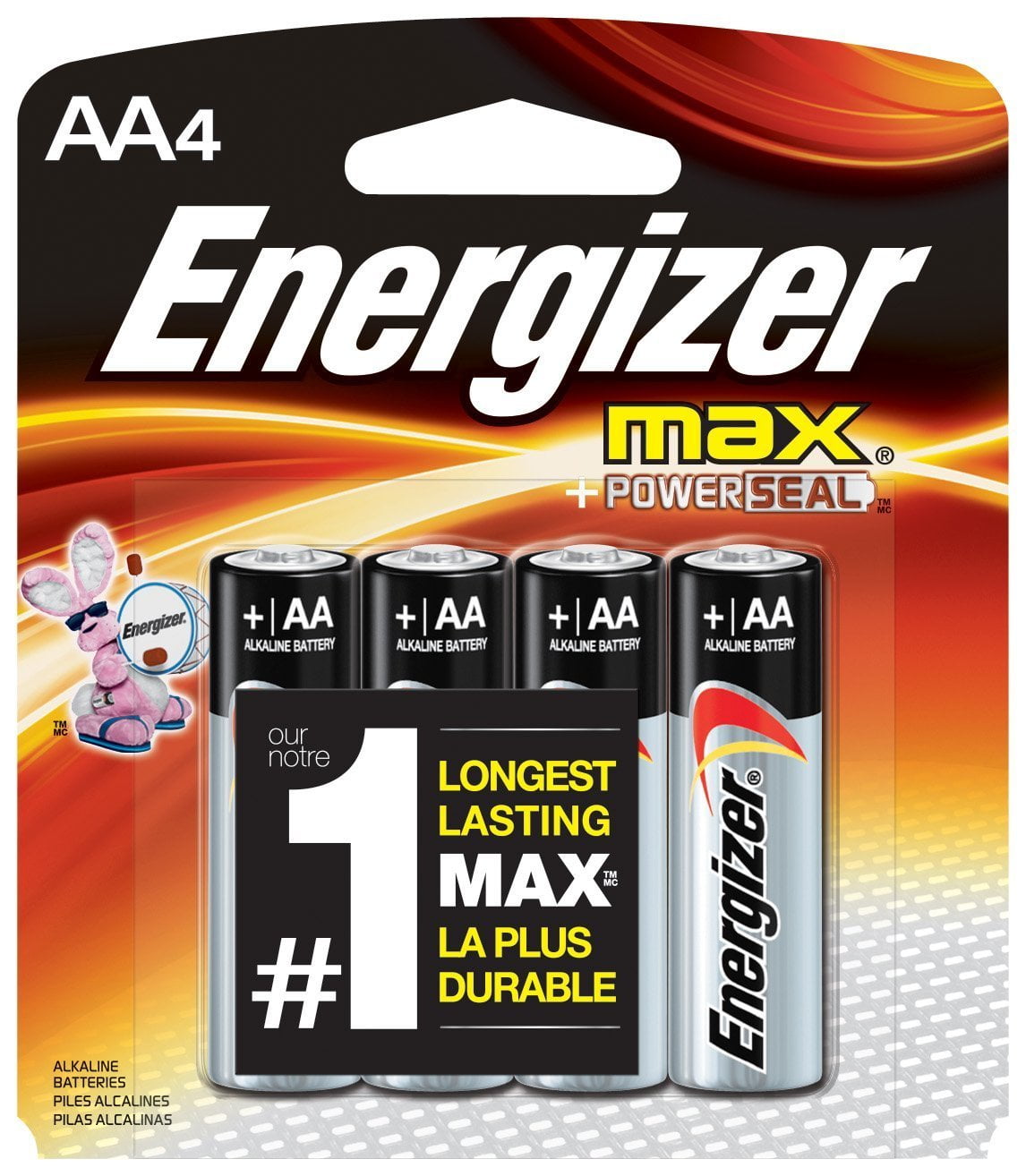 Energizer AA Alkaline Batteries — 4 ct