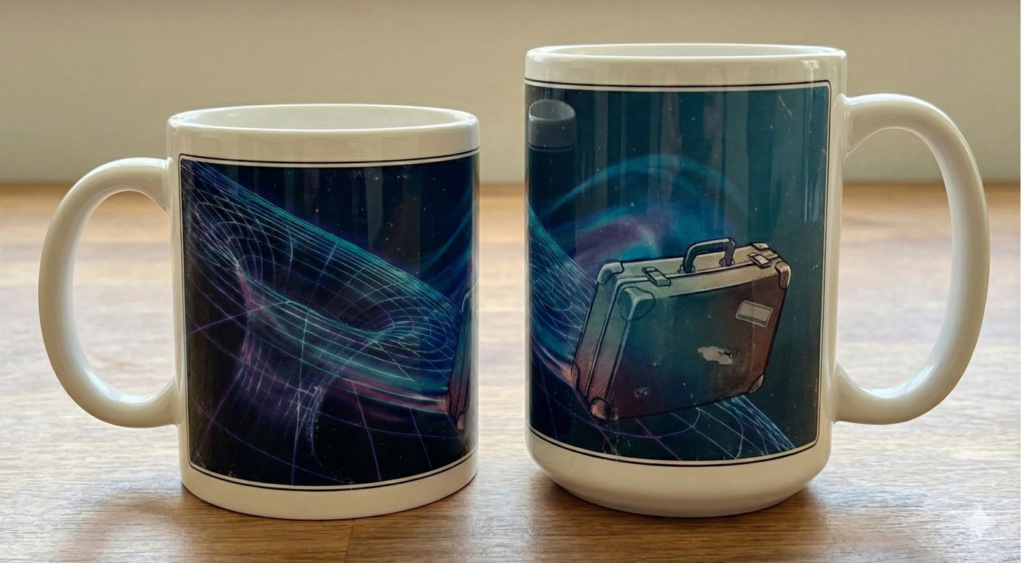 THE "SECTOR ZZ9" BAGGAGE TRACKING MUG