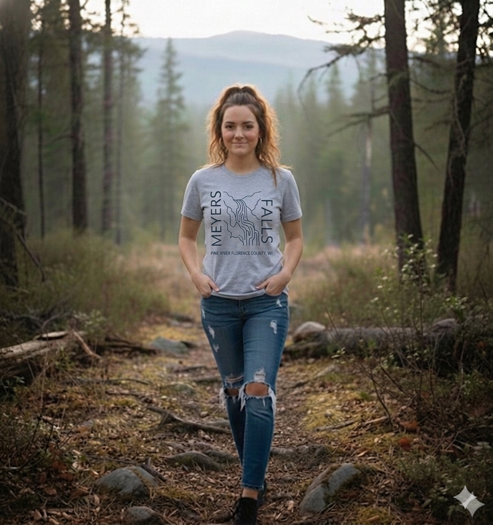 Northwoods Meyers Falls Falls T-shirt