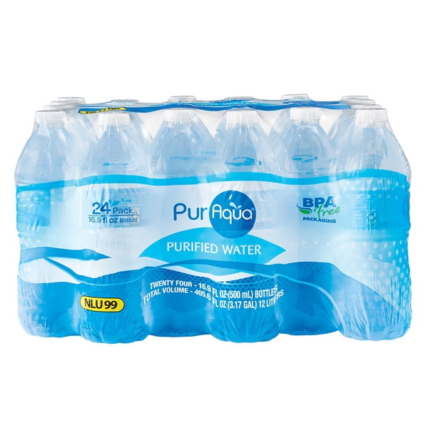 Pure Life Purified Bottled Water — 24 x 16.9 fl oz