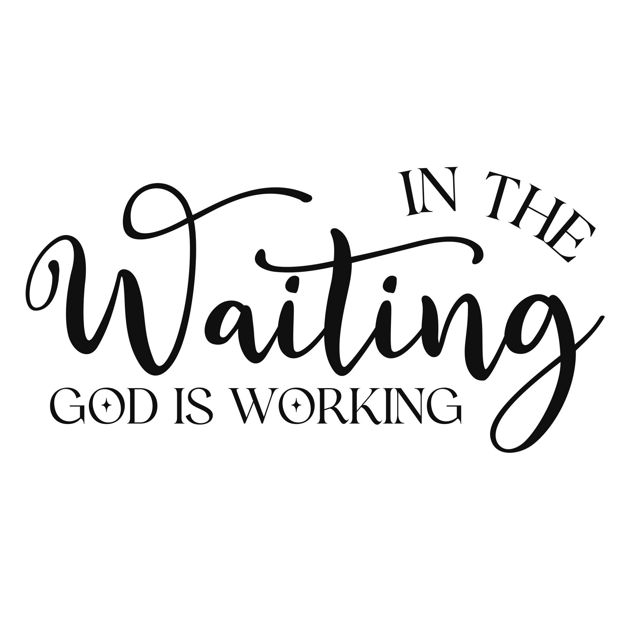 Waiting and Working Crew Neck