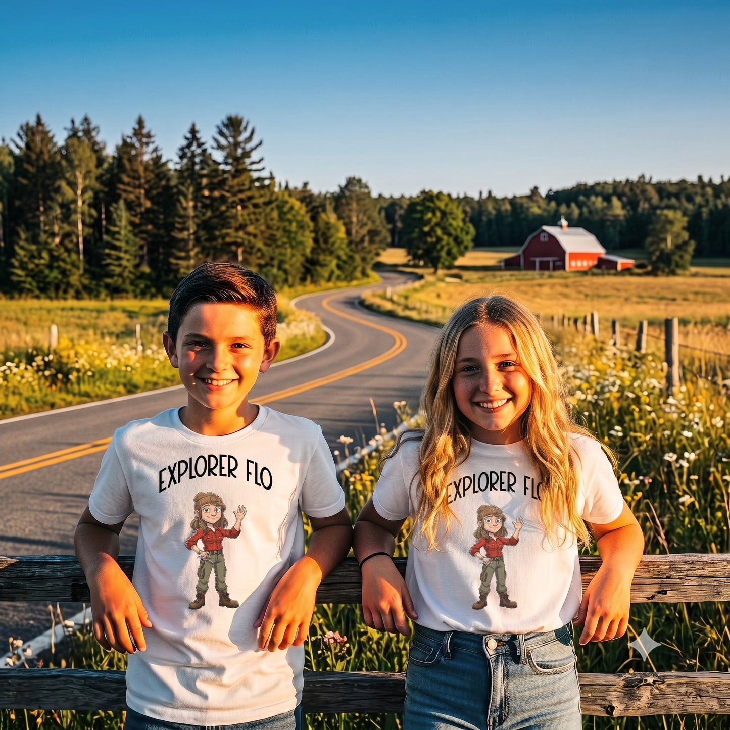 Explorer Flo Youth Adventure T-Shirt