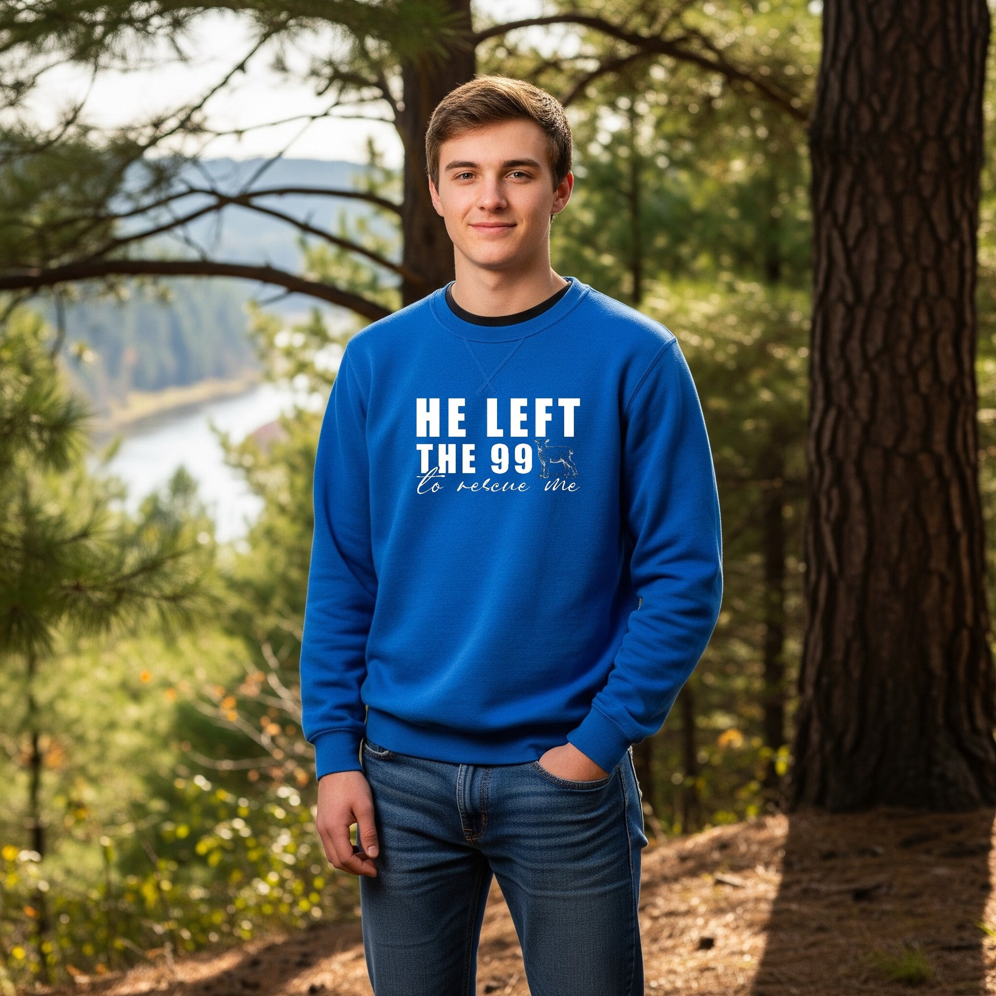 He left the 99 Crew Neck