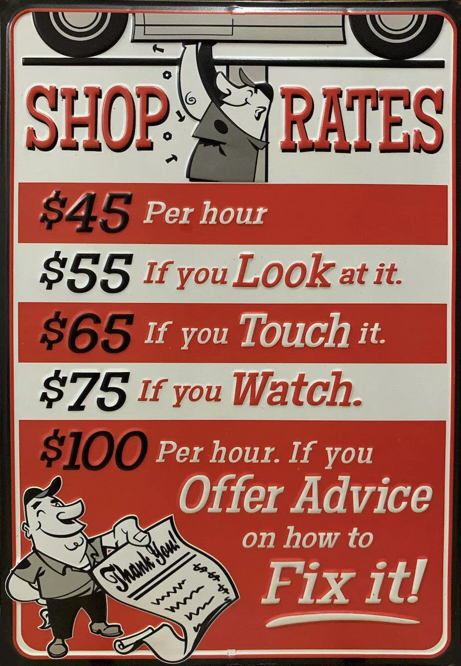 In stock Metal Signs