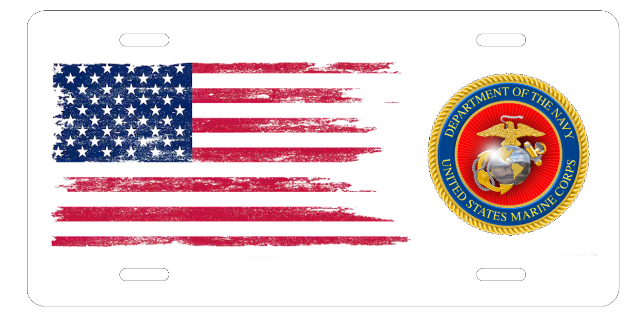 Branch of Service License Plates