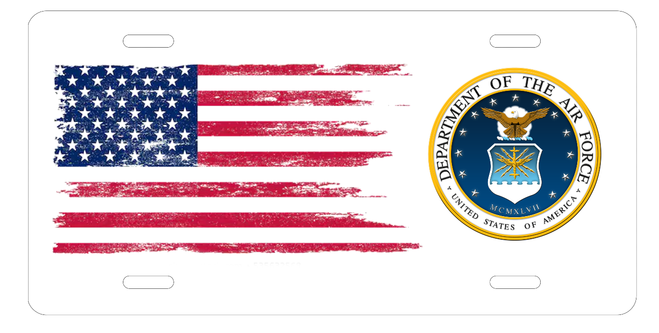 Branch of Service License Plates