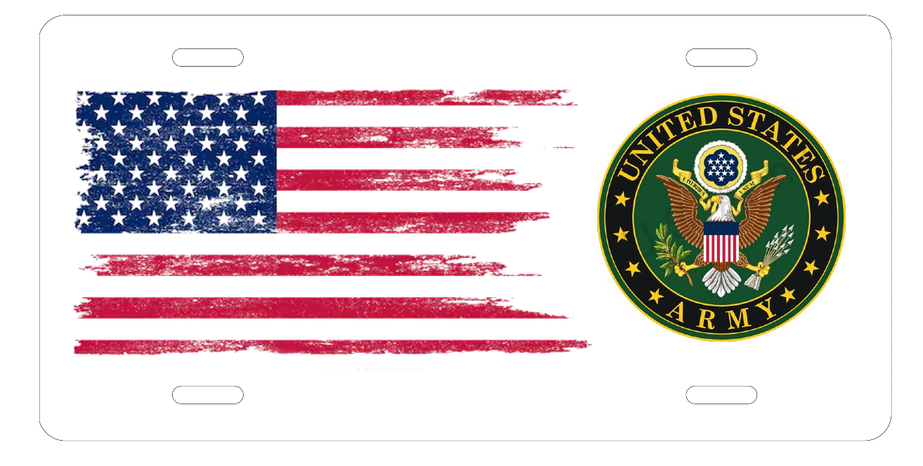 Branch of Service License Plates